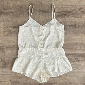Vintage La Vie En Rose Teddy Romper